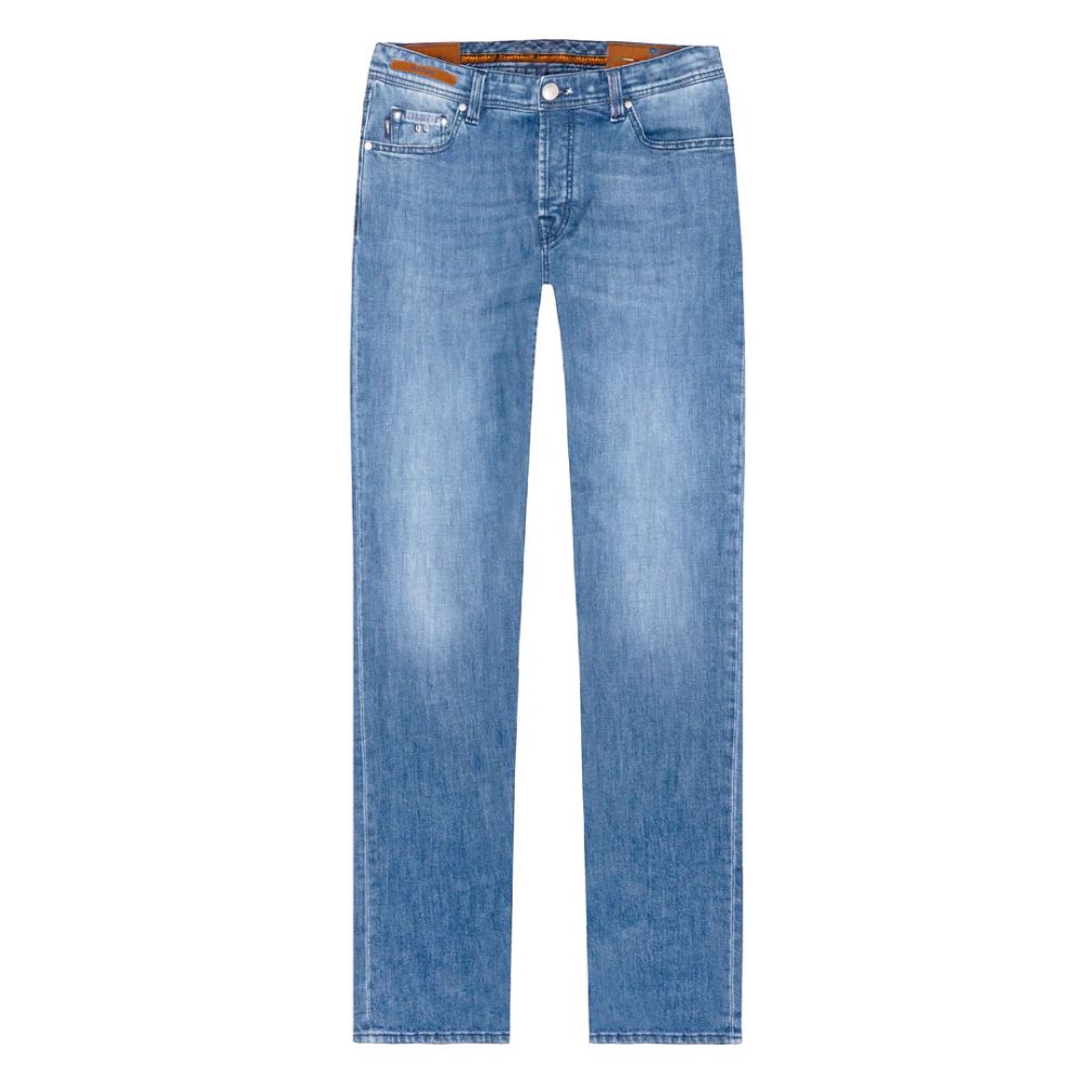 Tramarossa Blue Cotton Jeans & Pant by Tramarossa