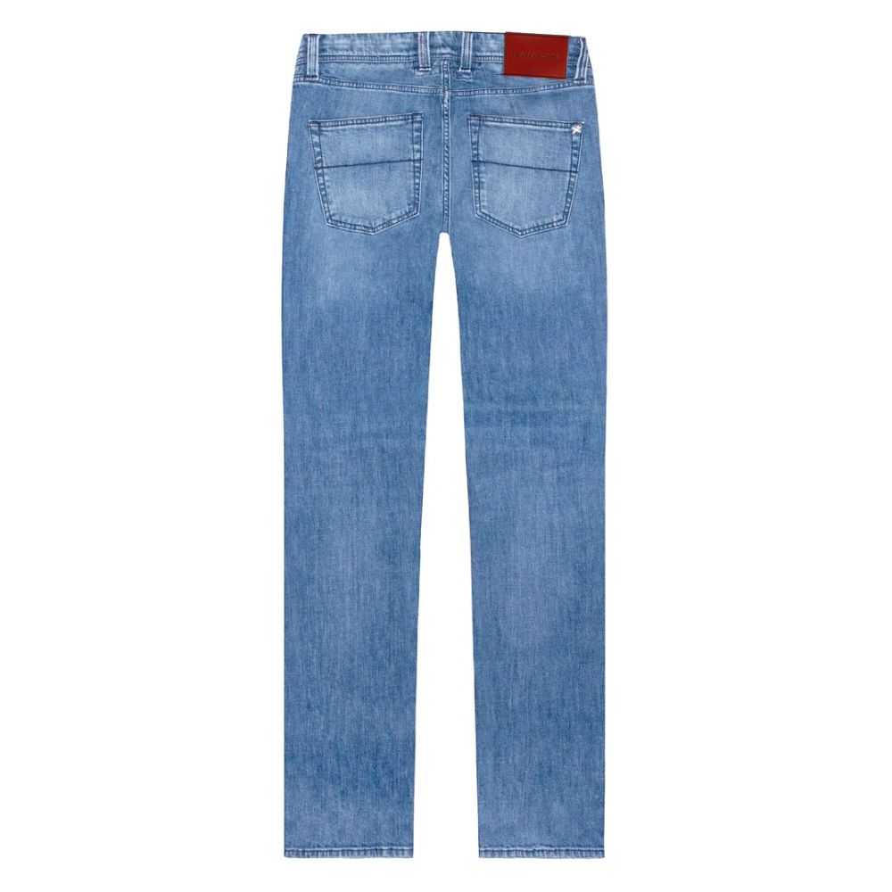 Tramarossa Blue Cotton Jeans & Pant by Tramarossa