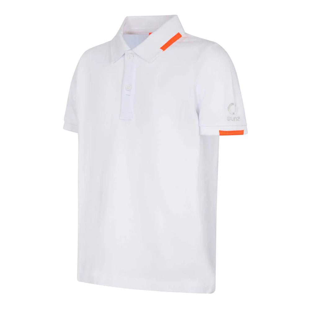 Polo en coton blanc Suns