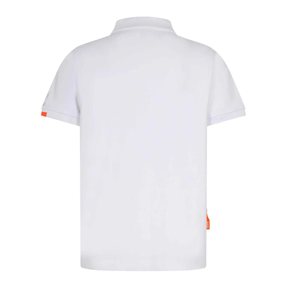 Polo en coton blanc Suns