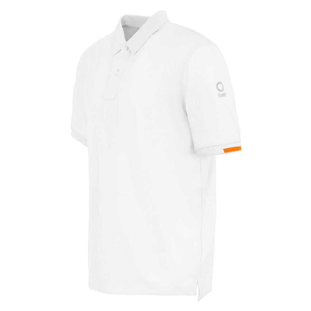 Polo en coton blanc Suns