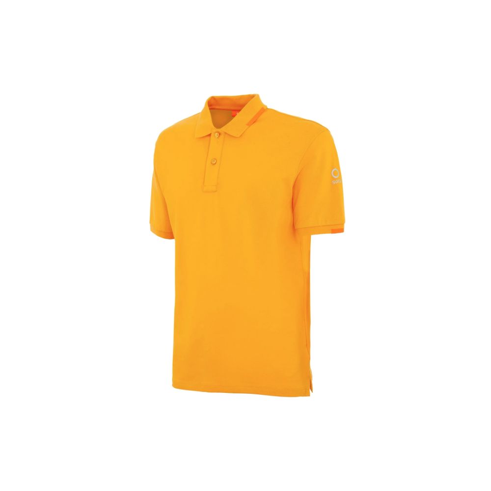 Polo en coton orange Suns
