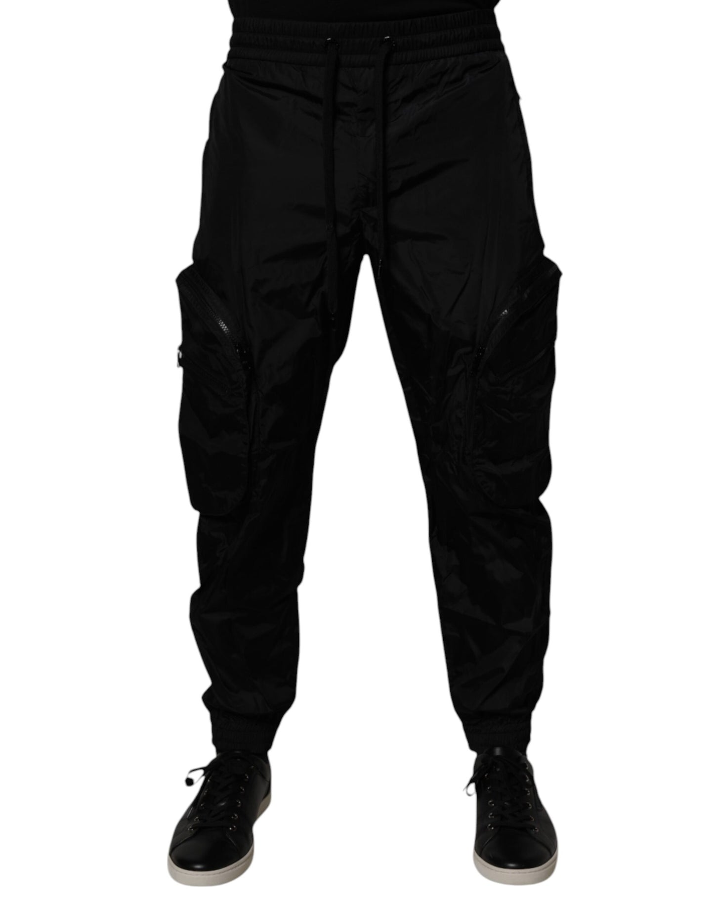 Dolce & Gabbana Black Nylon Cargo Jogger Men Sweatpants Pants by Dolce & Gabbana