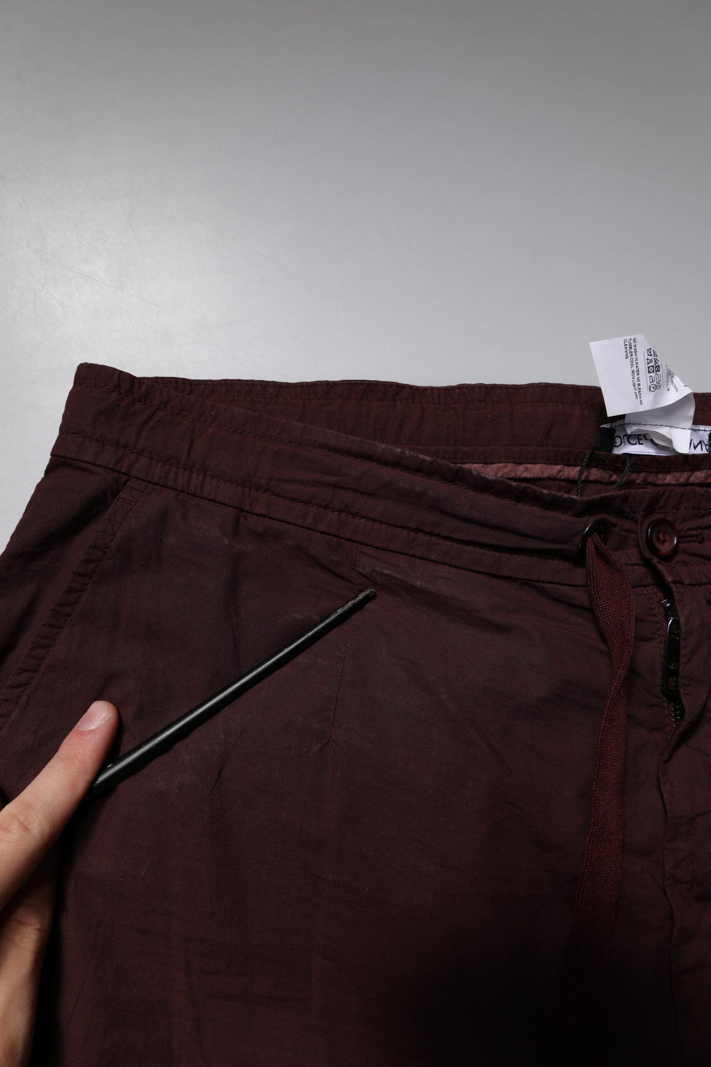 Dolce & Gabbana Maroon Cotton Cargo Jogger Sweatpants Pants by Dolce & Gabbana
