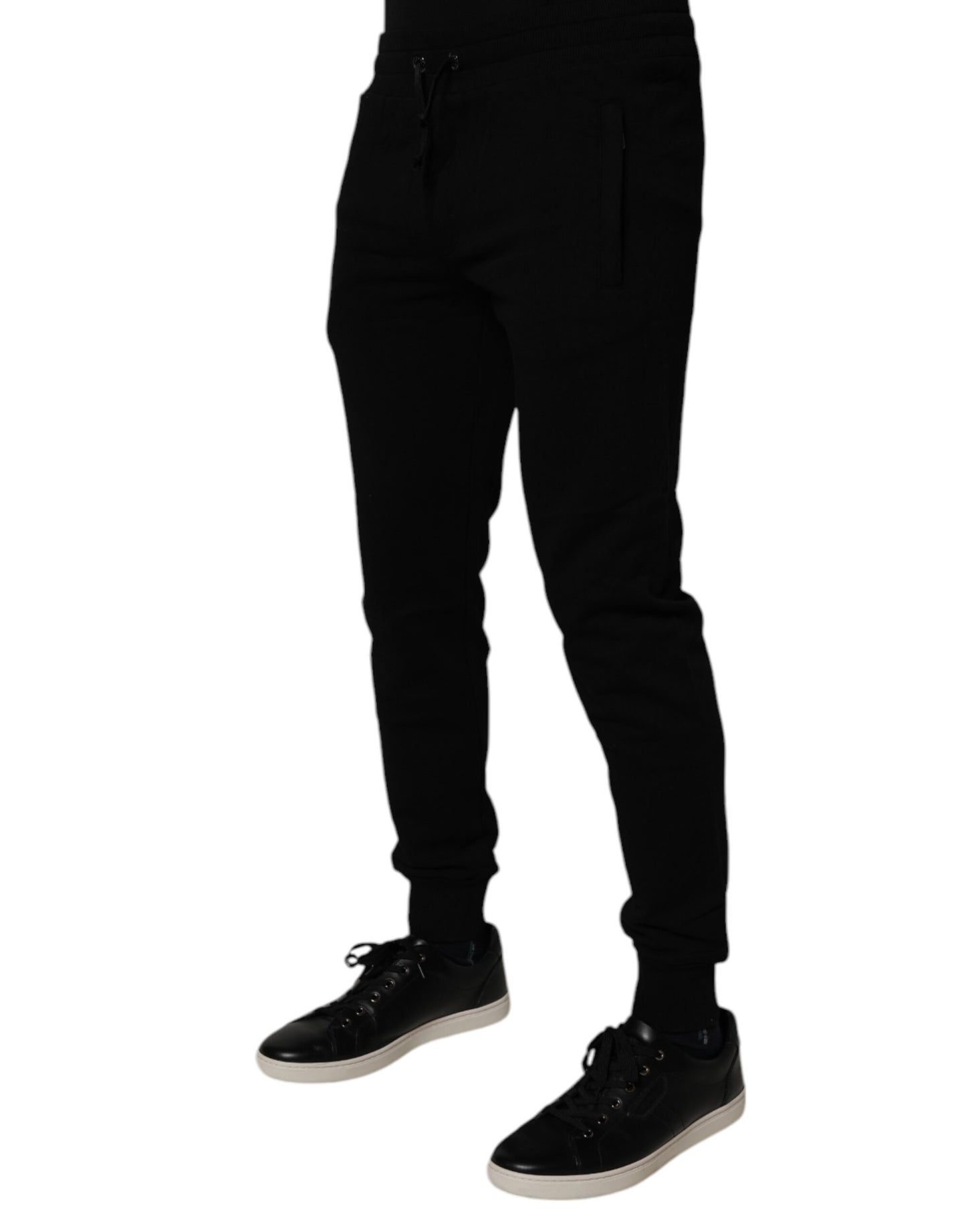 Dolce & Gabbana Black Cotton Jogger Sweatpants Pants by Dolce & Gabbana