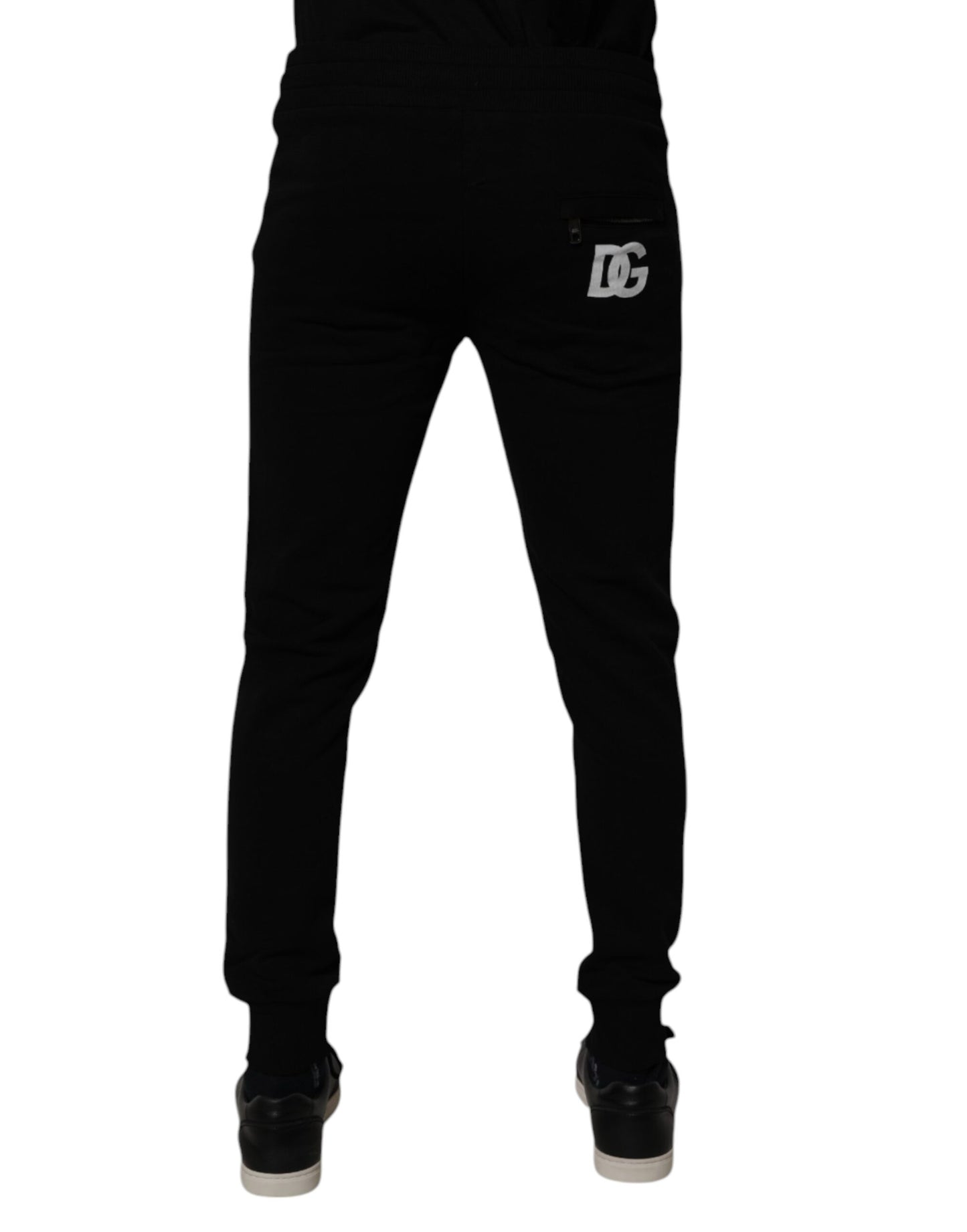 Dolce & Gabbana Black Cotton Jogger Sweatpants Pants by Dolce & Gabbana