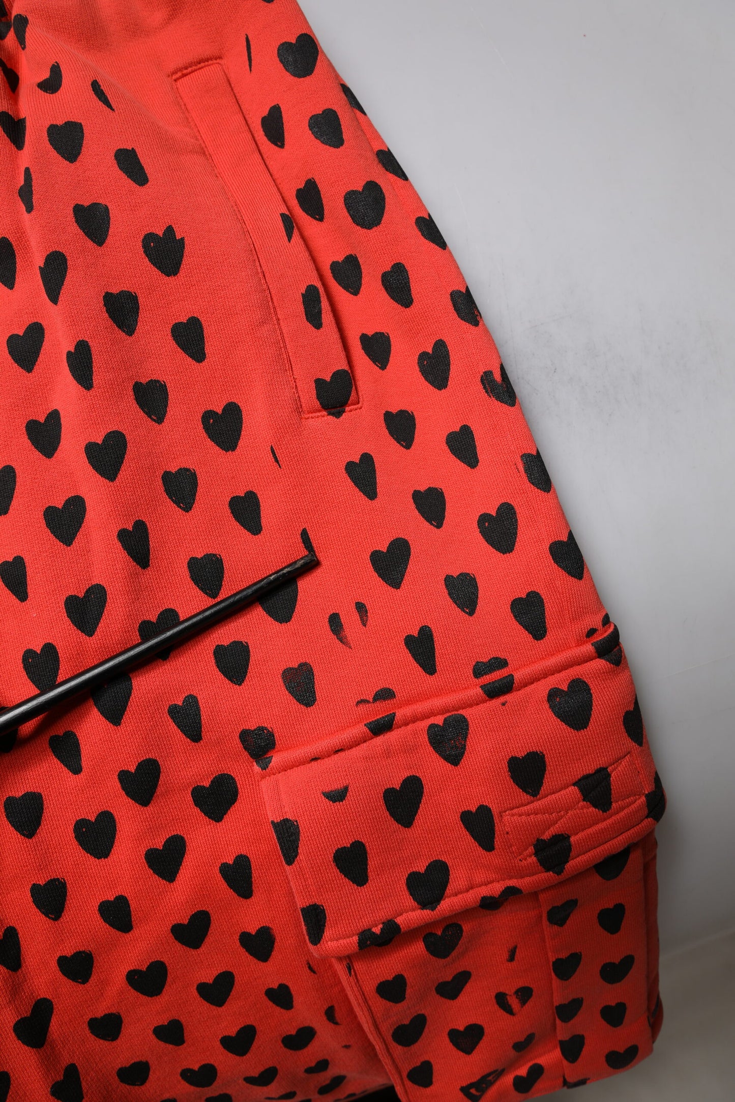Dolce & Gabbana Red Hearts Cargo Jogger Men Sweatpants Pants by Dolce & Gabbana