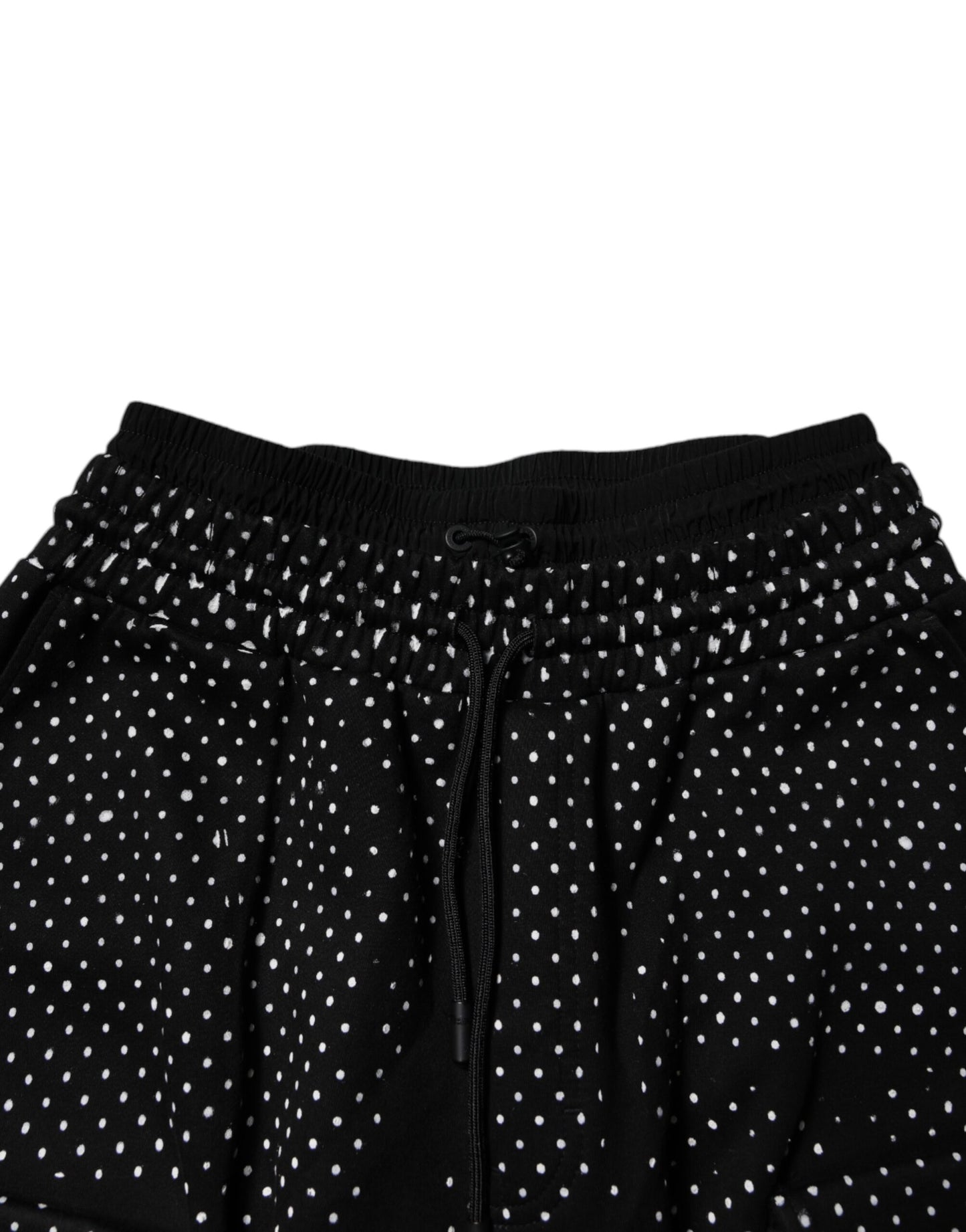 Dolce & Gabbana Black Polka Dot Stripes Cargo Jogger Sweatpants Pants by Dolce & Gabbana