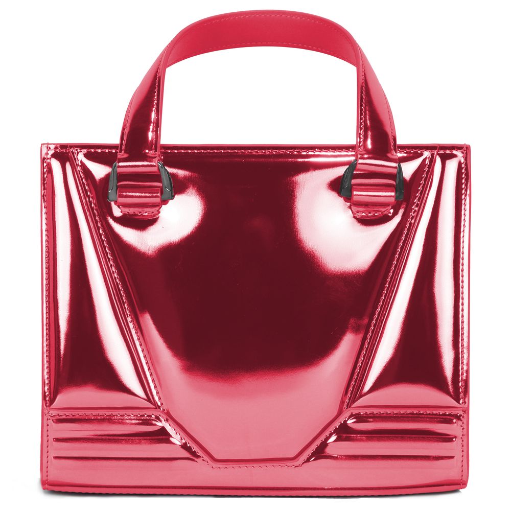 Sac à main en cuir fuchsia Ferrari