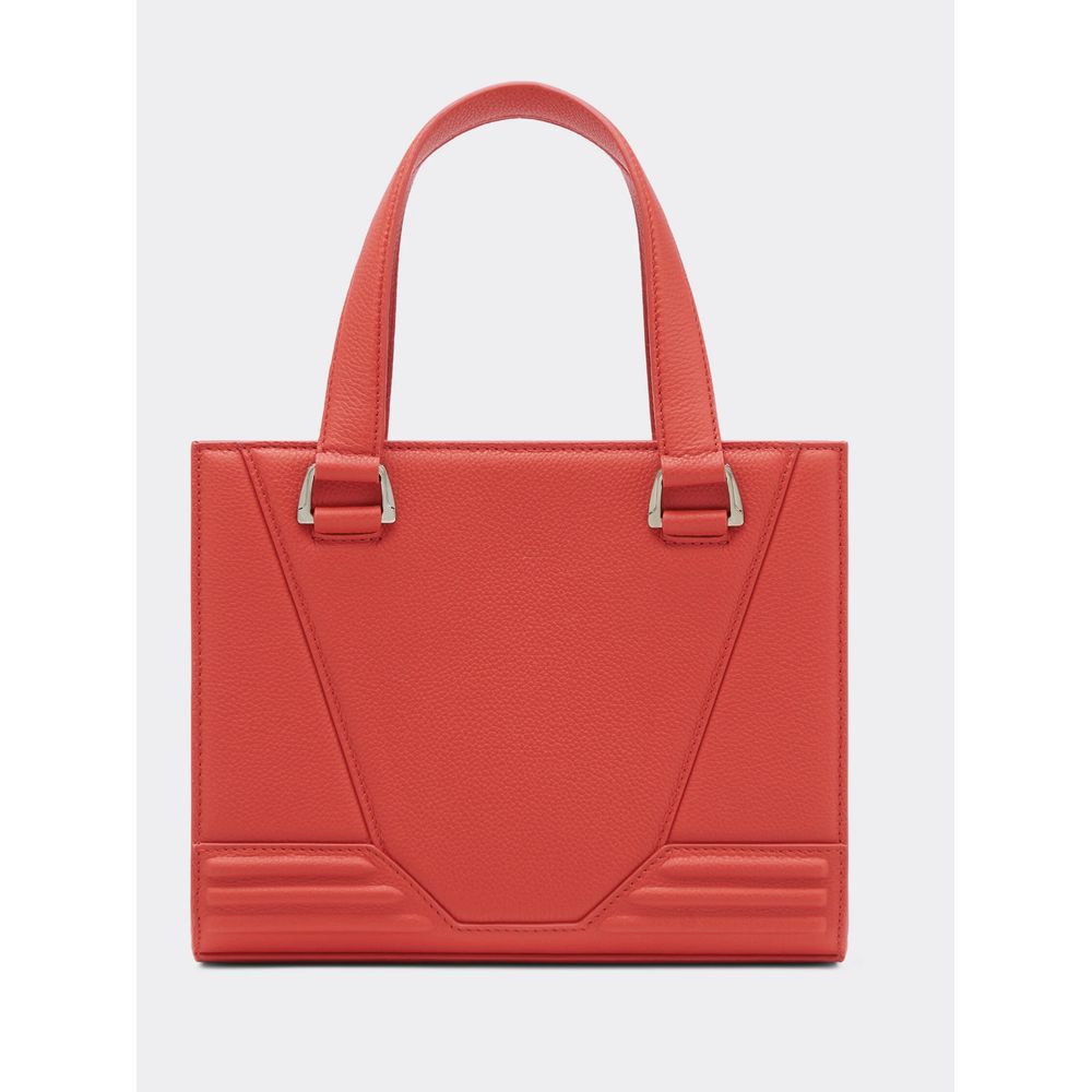 Sac à main en cuir rouge Ferrari