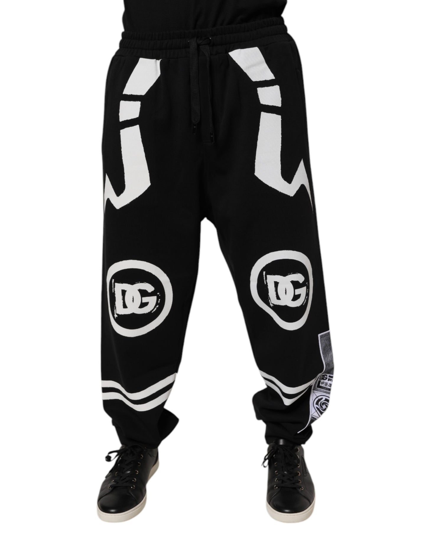 Dolce & Gabbana Black Logo Cotton Jogger Sweatpants Pants by Dolce & Gabbana