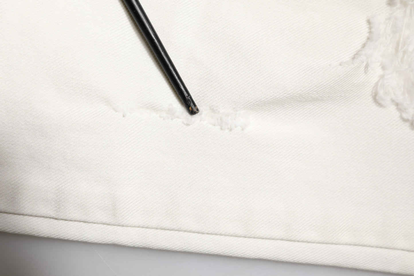 Dolce & Gabbana White Tattered Graffiti Skinny Denim Jeans by Dolce & Gabbana