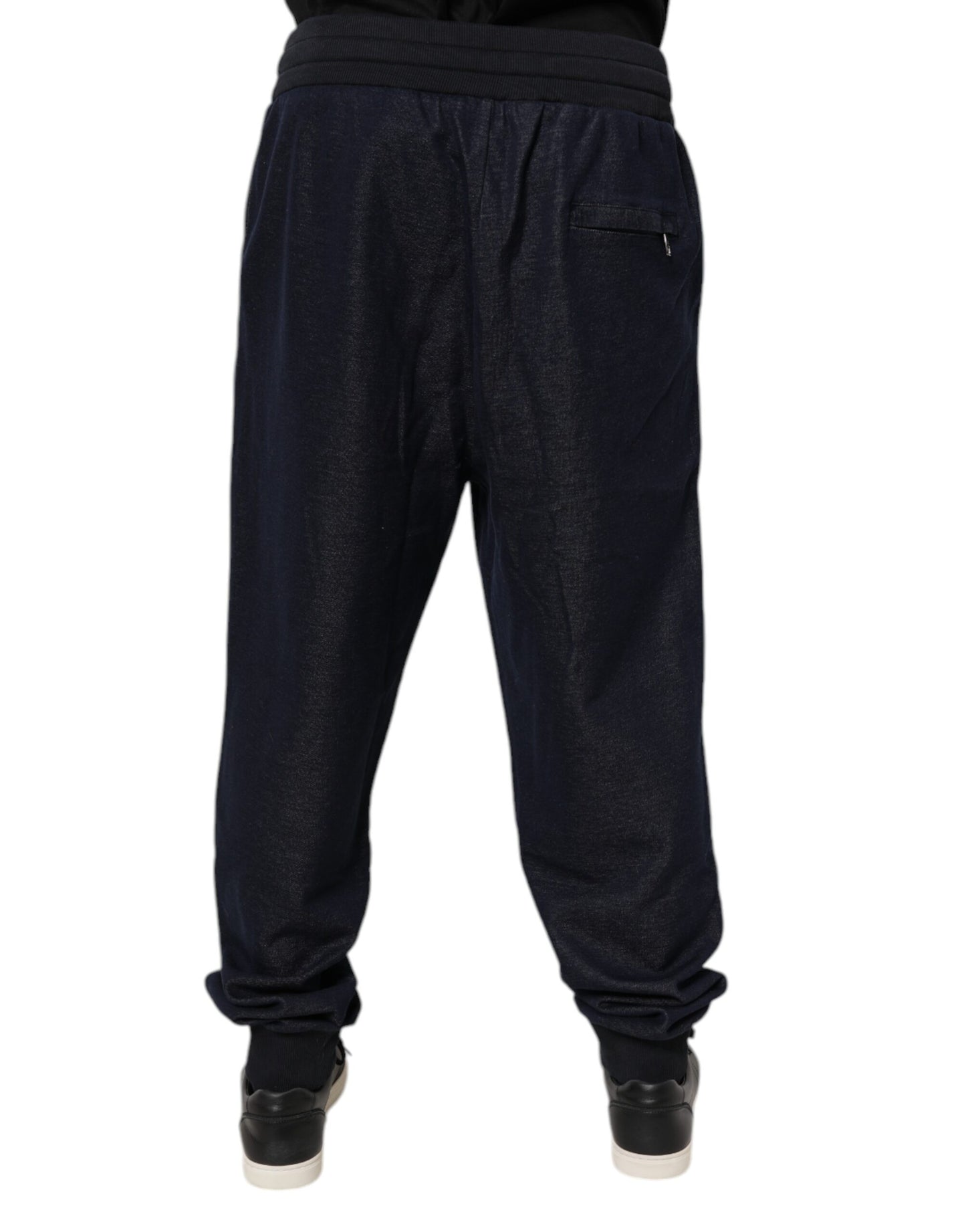 Dolce & Gabbana Black Jacquard Jogger Men Sweatpants Pants by Dolce & Gabbana