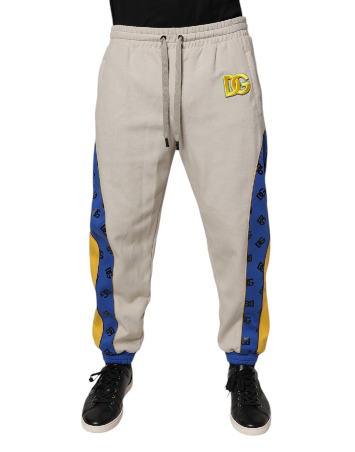 Dolce & Gabbana Multicolor Cotton DG Jogger Sweatpants Pants by Dolce & Gabbana