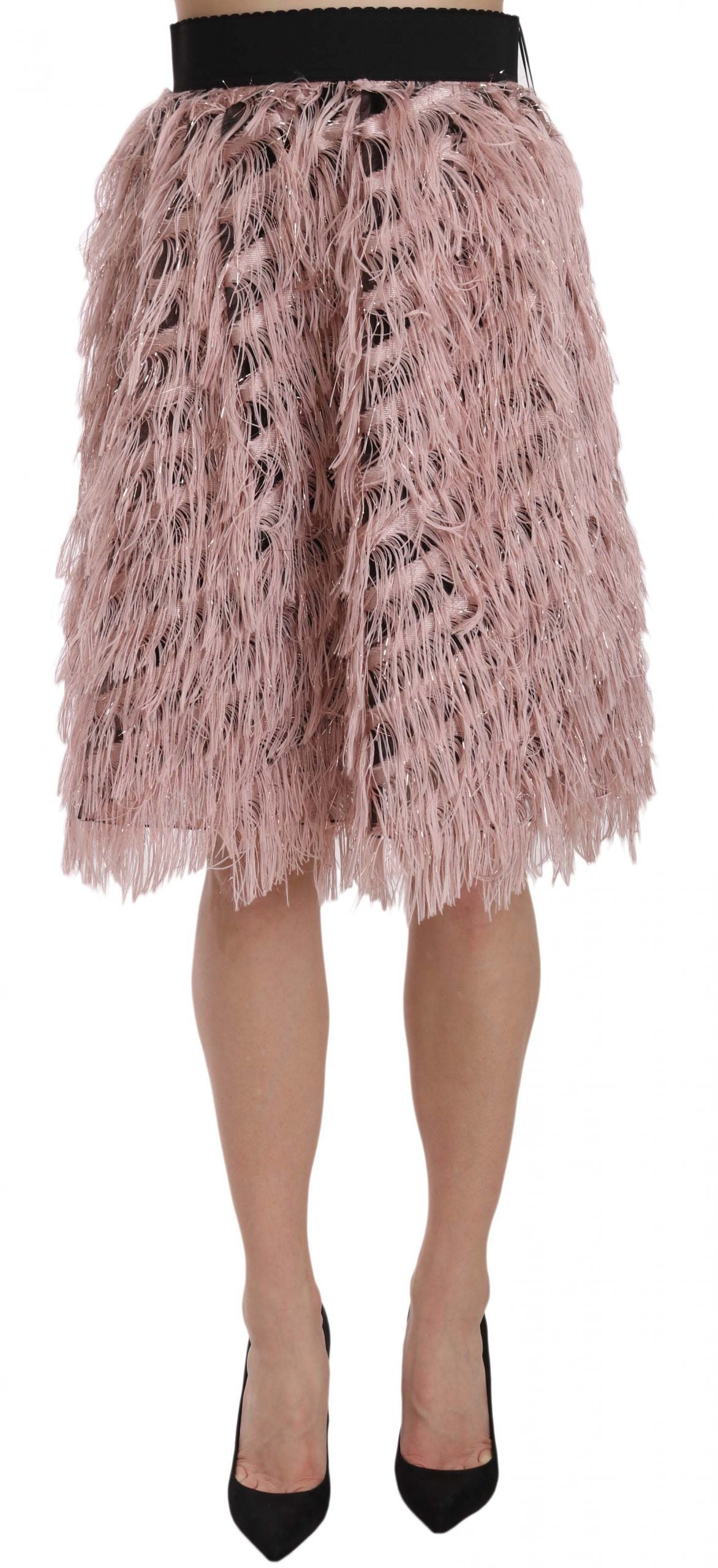 Jupe haute couture à taille élastique large Dolce & Gabbana
