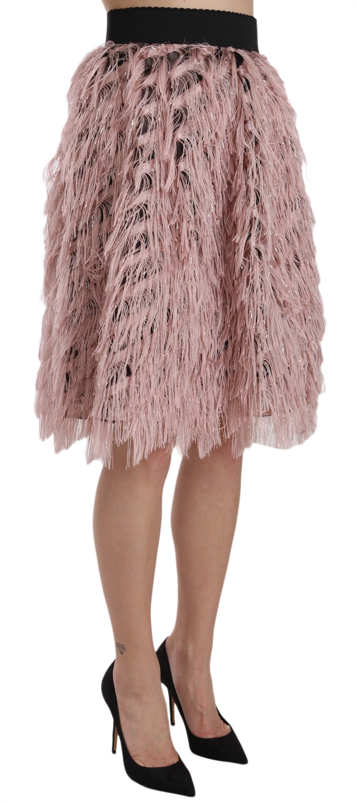Jupe haute couture à taille élastique large Dolce & Gabbana