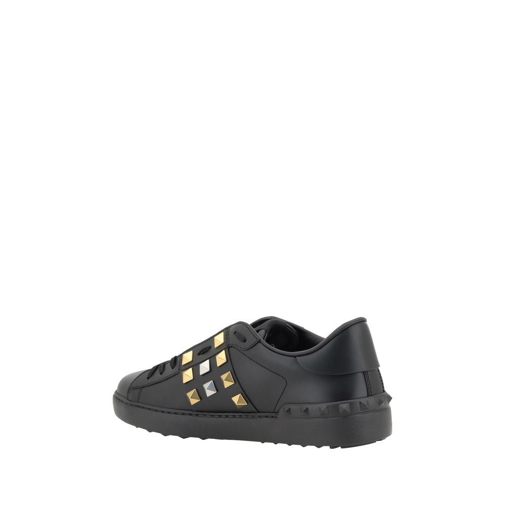 Rockstud Sneakers Leer Valentino Garavani Zwart Editie