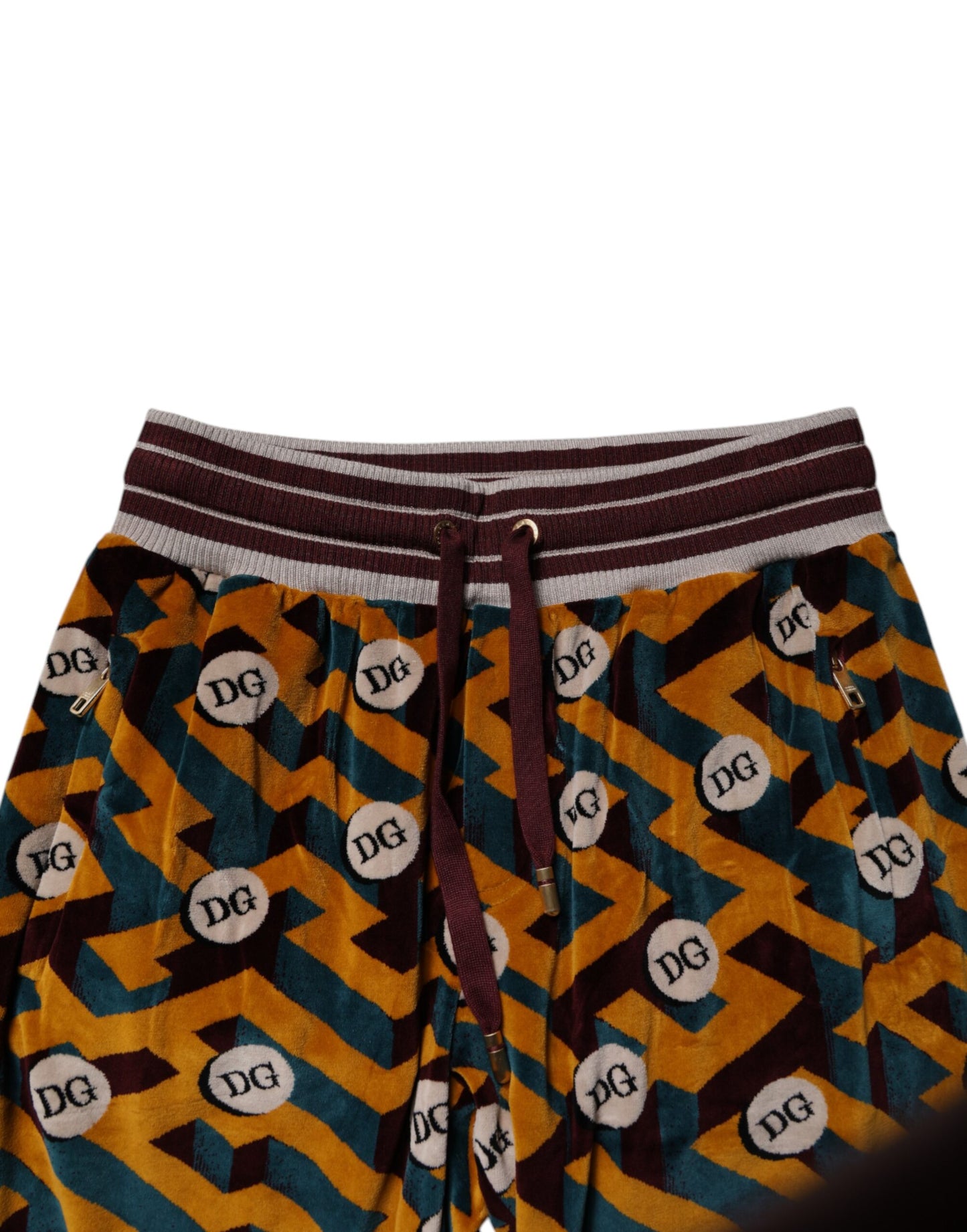 Dolce & Gabbana Multicolor Logo Monogram Jogger Sweatpants Pants by Dolce & Gabbana