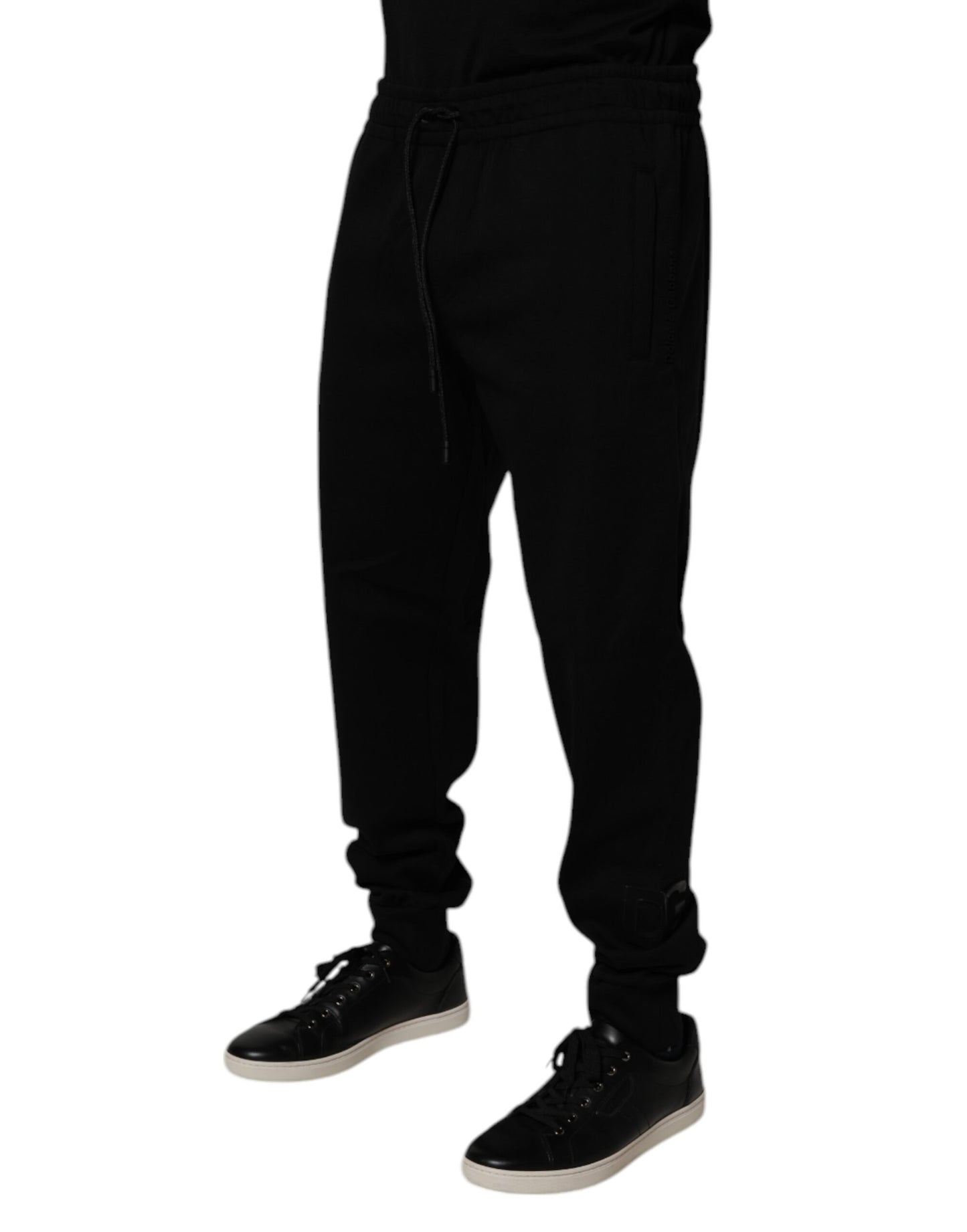 Dolce & Gabbana Black Cotton Blend Jogger Sweatpants Pants by Dolce & Gabbana