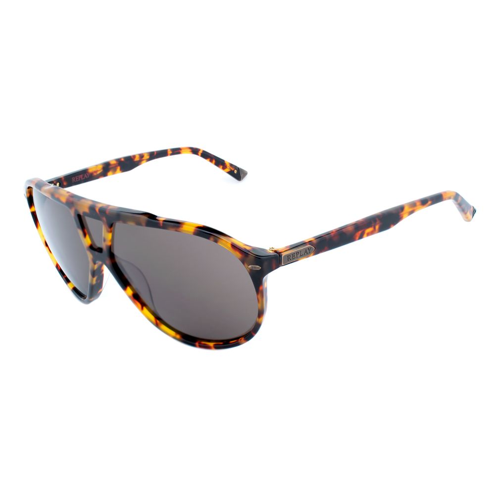 Lunettes de soleil Replay multicolores en poils de veau