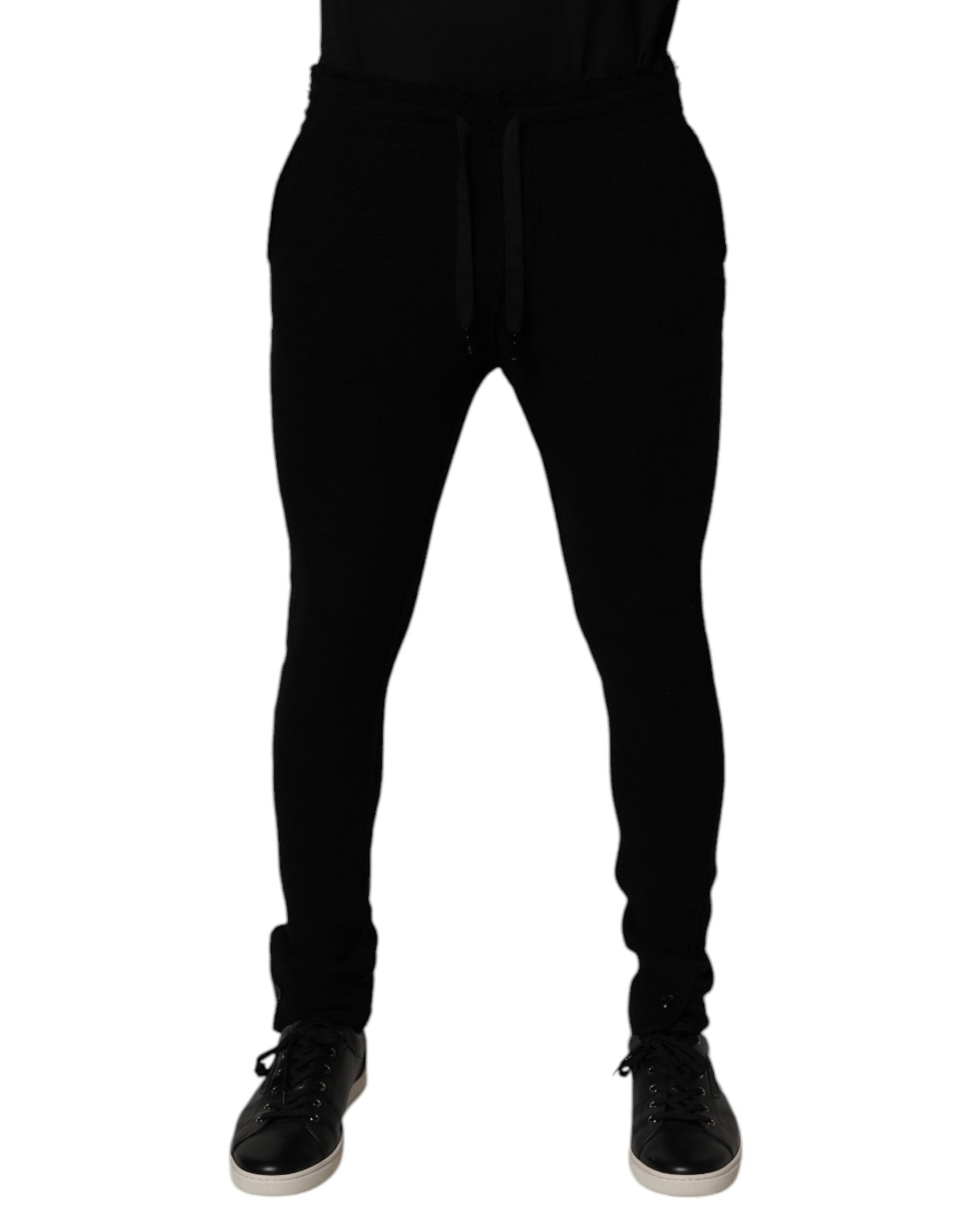 Dolce & Gabbana Black Cashmere Jogger Men Sweatpants Pants by Dolce & Gabbana