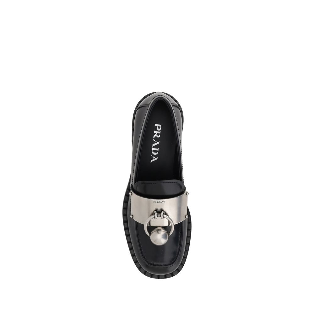 Mocassins en cuir Prada