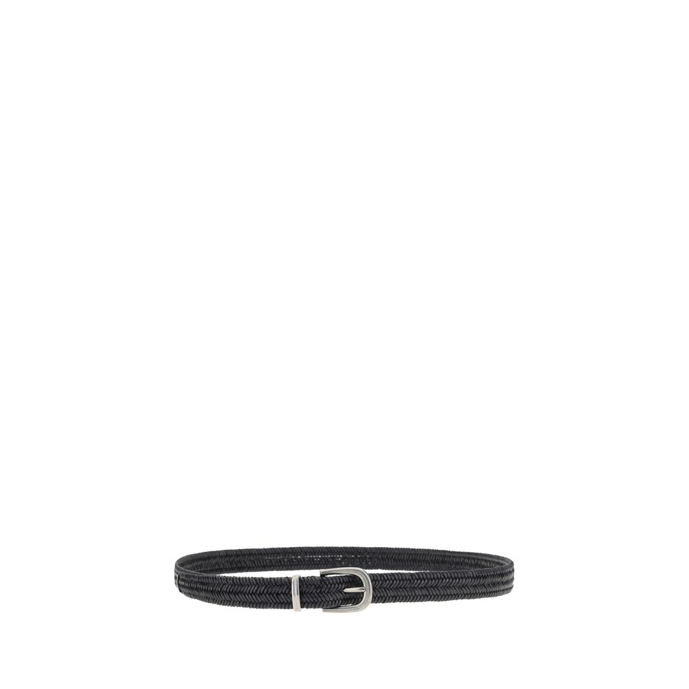 Ceinture en cuir extensible tressé Brunello Cucinelli