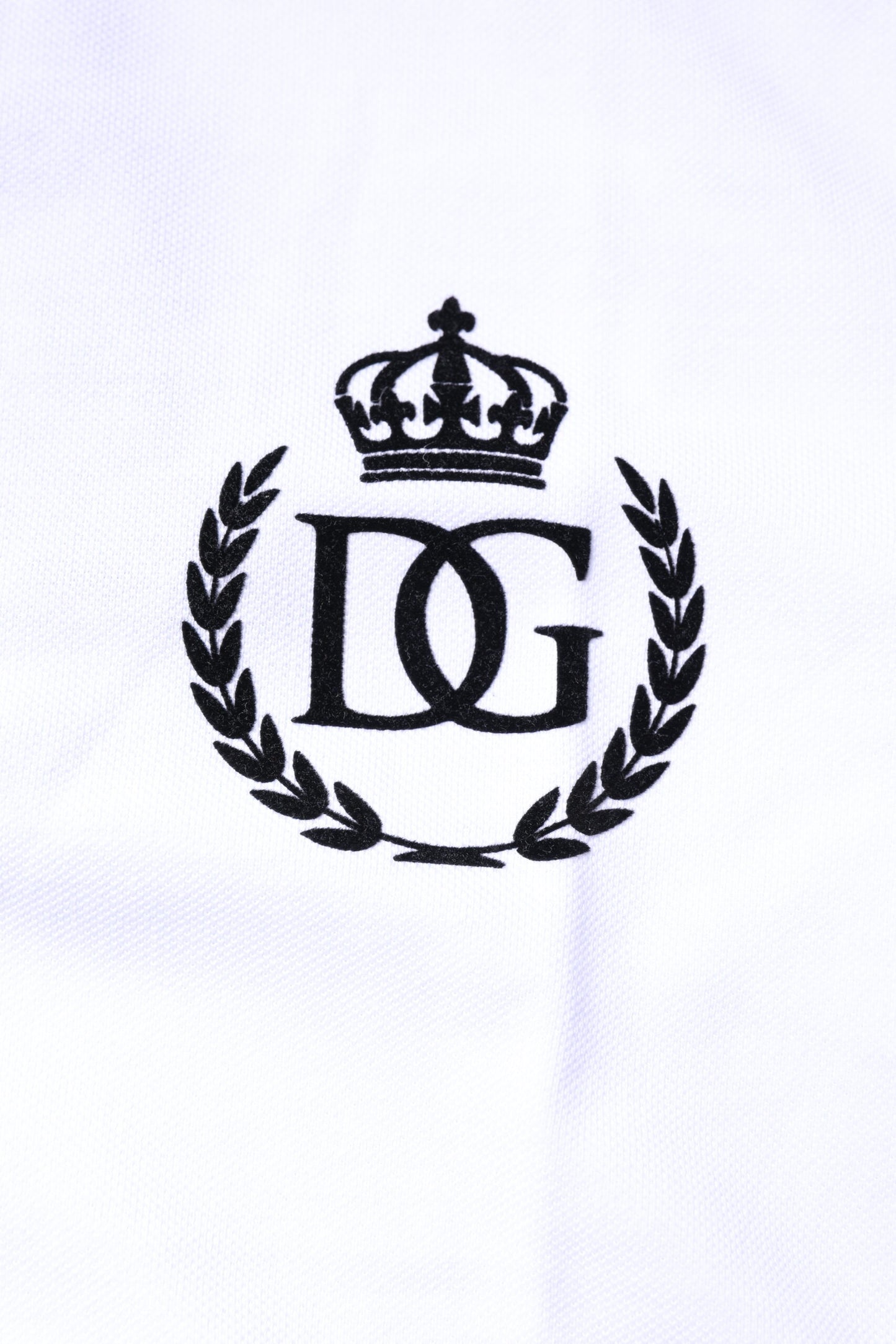 Dolce & Gabbana White Cotton Crown Collared Men Polo T-shirt by Dolce & Gabbana