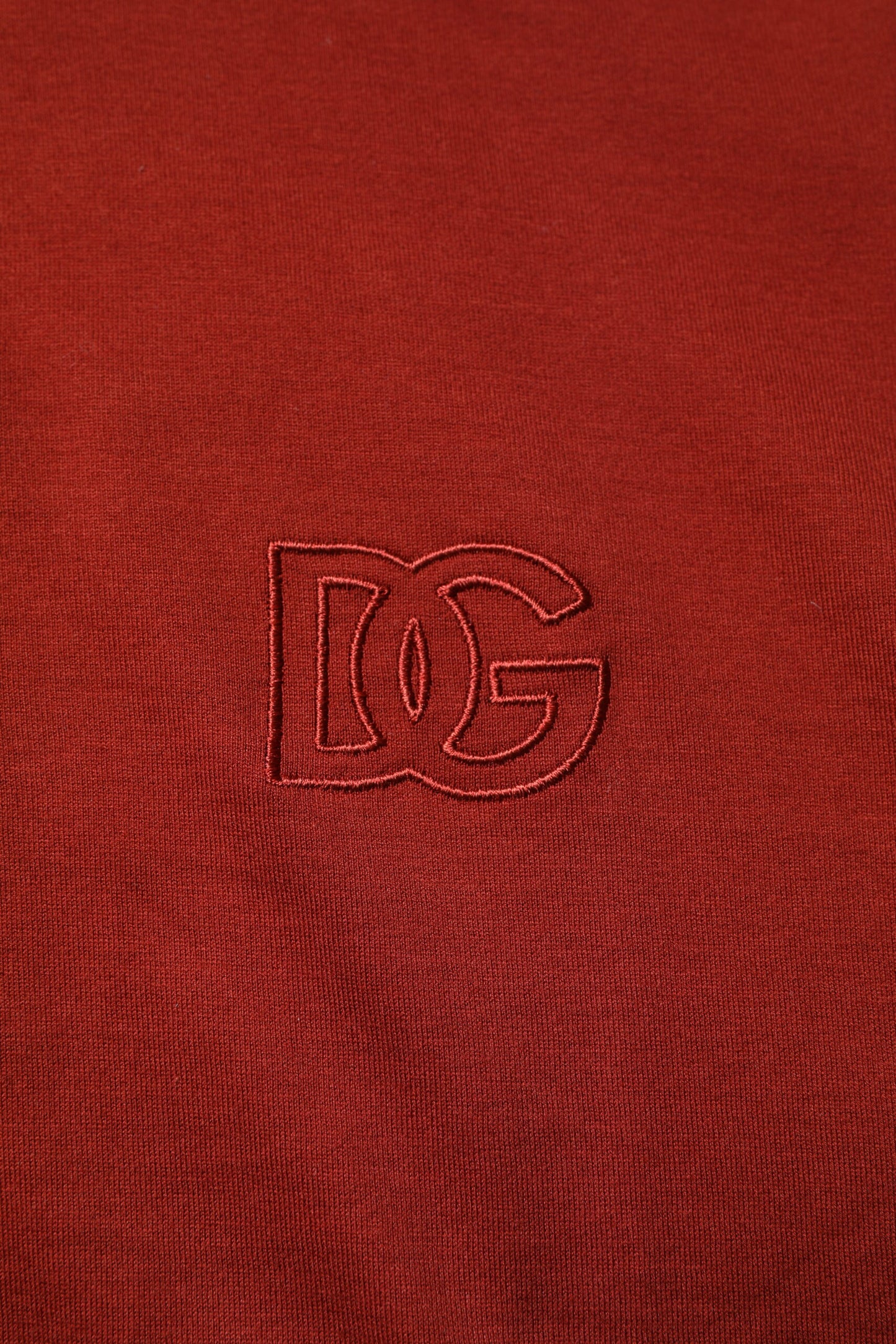 Dolce & Gabbana Red Cotton DG Logo Collared Men Polo T-shirt by Dolce & Gabbana
