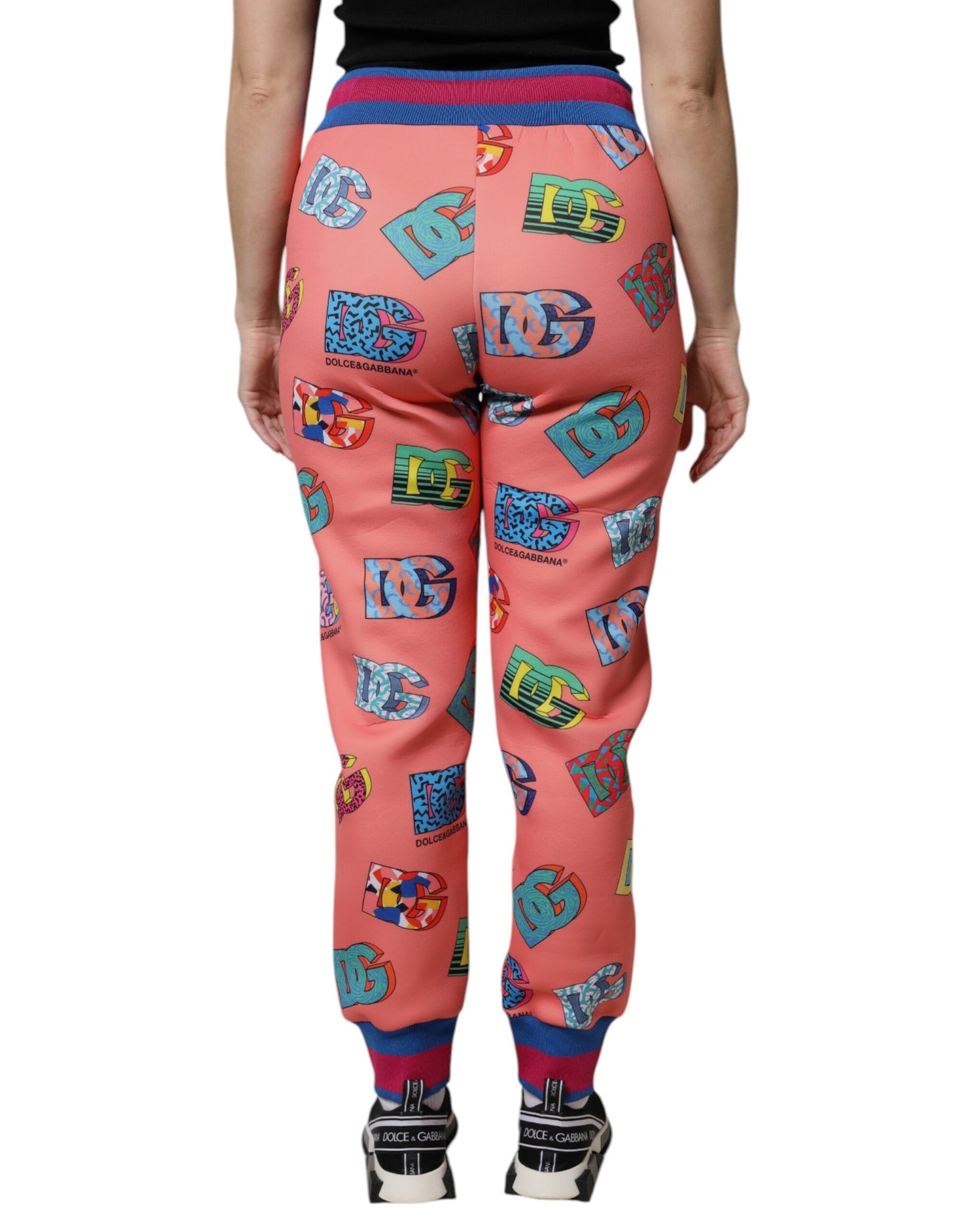Dolce & Gabbana Pink Logo Monogram Jogger Sweatpants Pants by Dolce & Gabbana