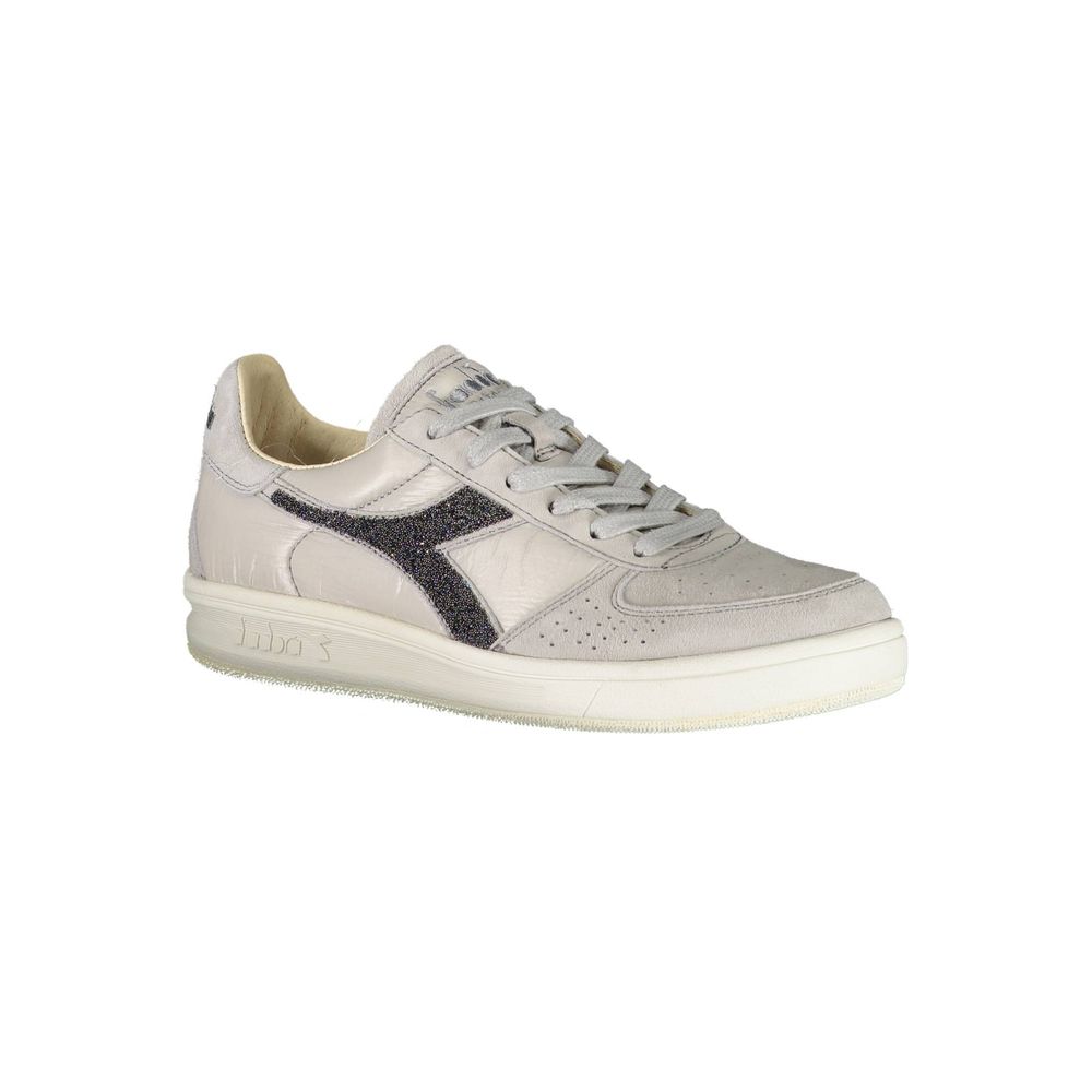 Baskets Diadora en cuir gris pour femmes