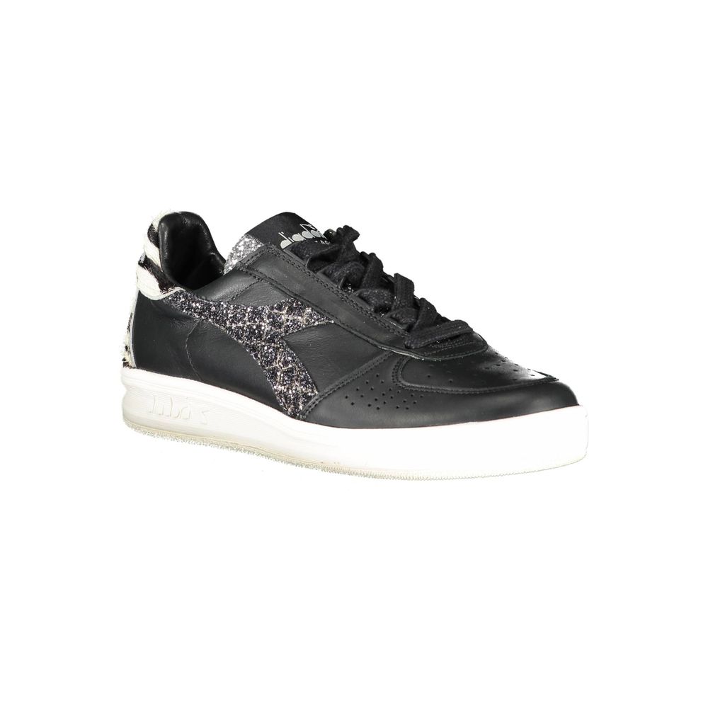 Baskets Diadora en cuir noir pour femme