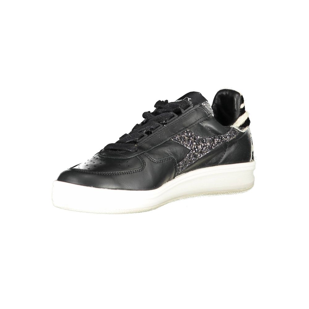 Baskets Diadora en cuir noir pour femme