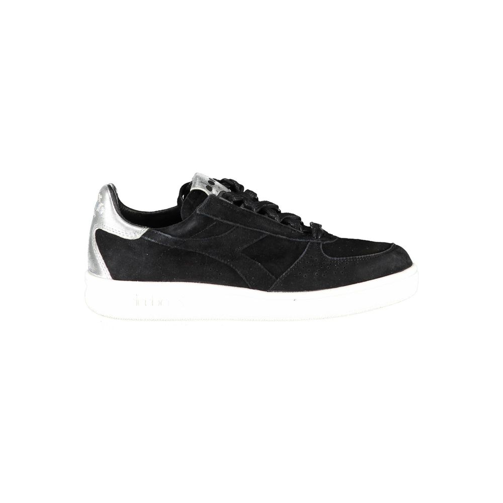 Baskets Diadora en cuir noir pour femme