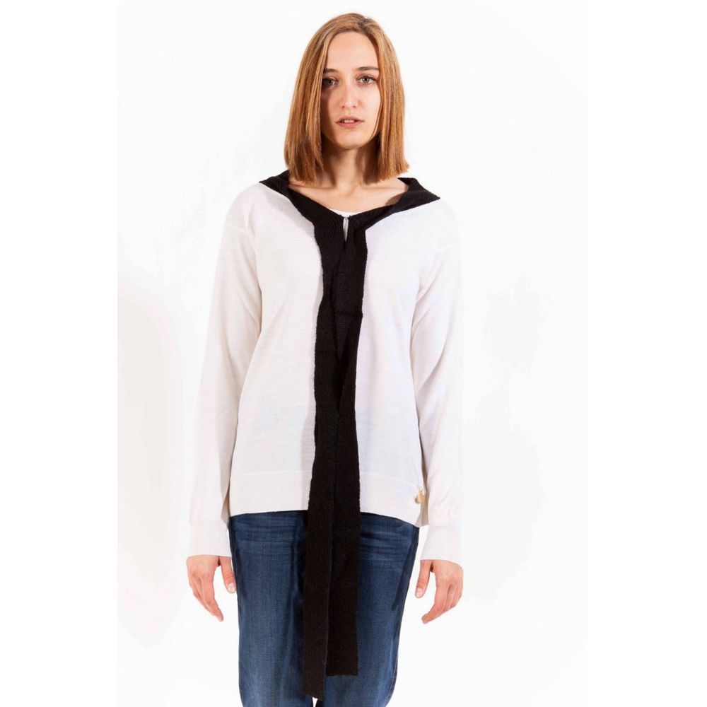 Love Moschino White Wool Women Sweater by Love Moschino