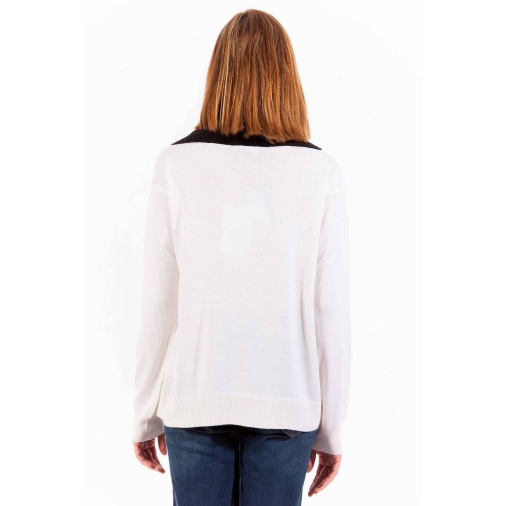 Love Moschino White Wool Women Sweater by Love Moschino