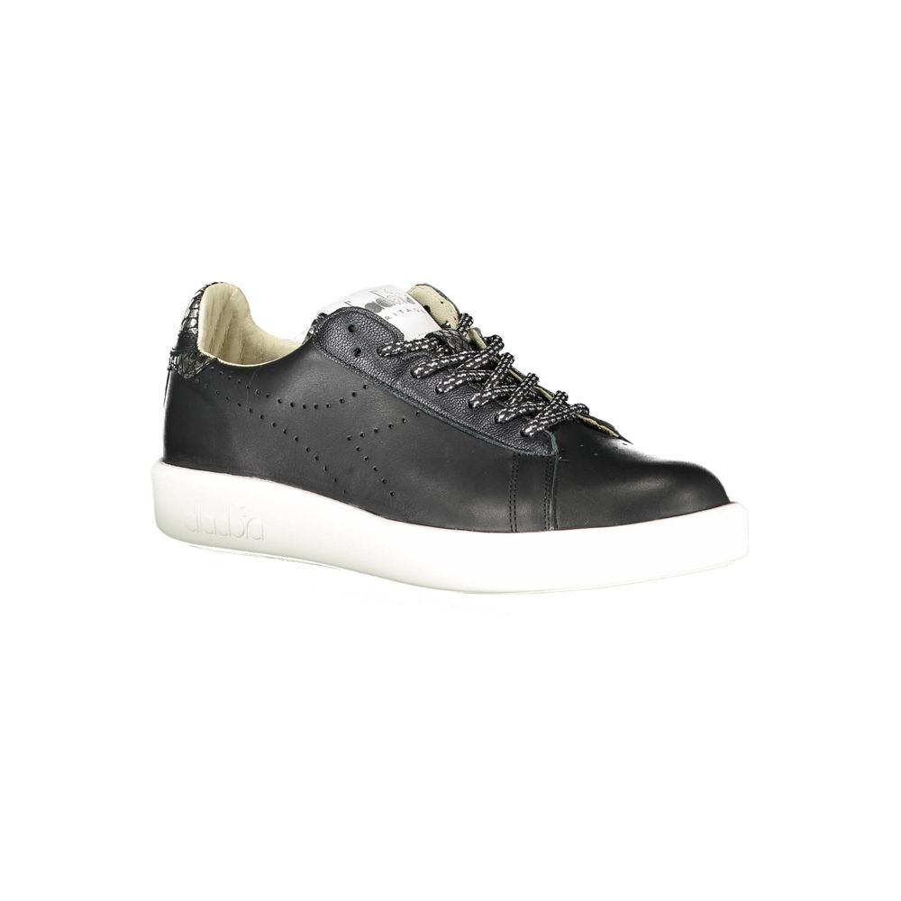 Baskets Diadora en cuir noir pour femme