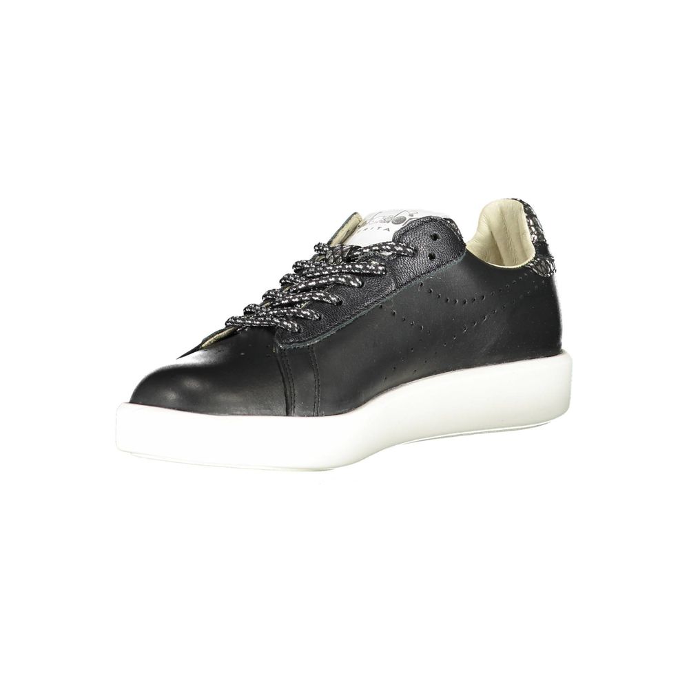 Baskets Diadora en cuir noir pour femme