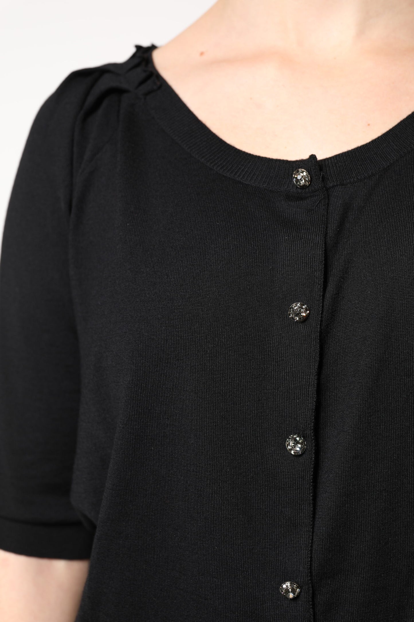 Dolce & Gabbana Black Button Down Short Sleeve Blouse Top by Dolce & Gabbana