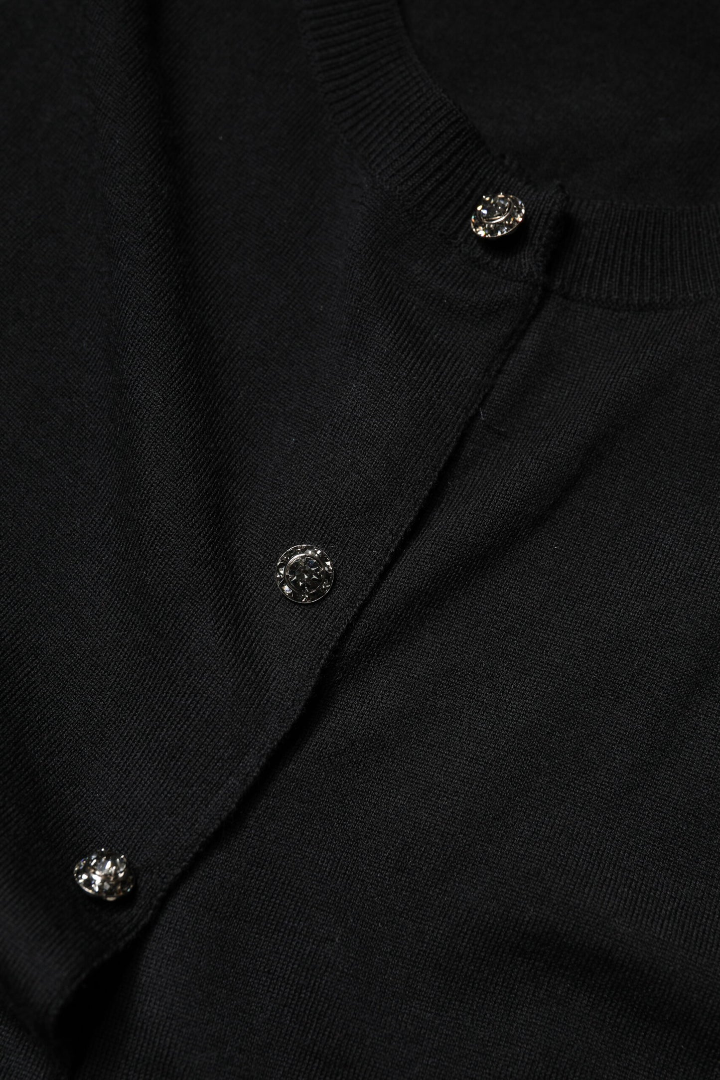 Dolce & Gabbana Black Button Down Short Sleeve Blouse Top by Dolce & Gabbana