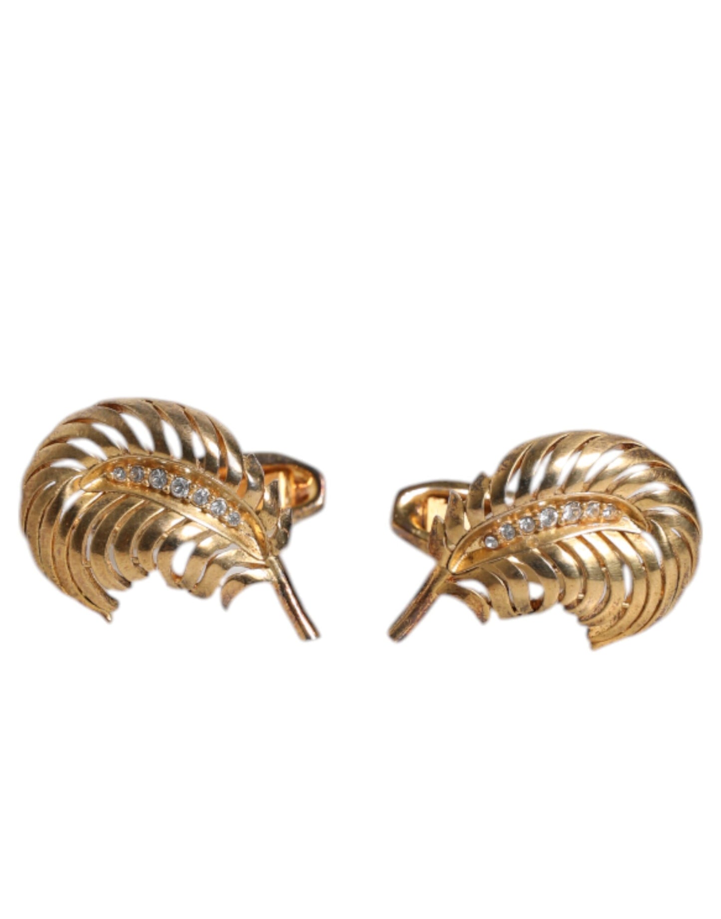 Boutons de manchette Dolce & Gabbana en argent sterling 925 et cristal
