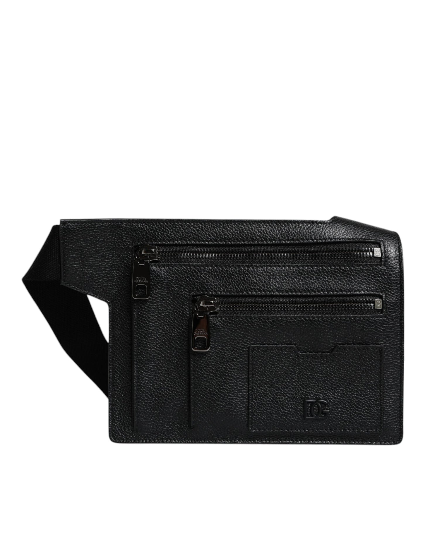 Sac bandoulière en cuir de veau noir Dolce & Gabbana