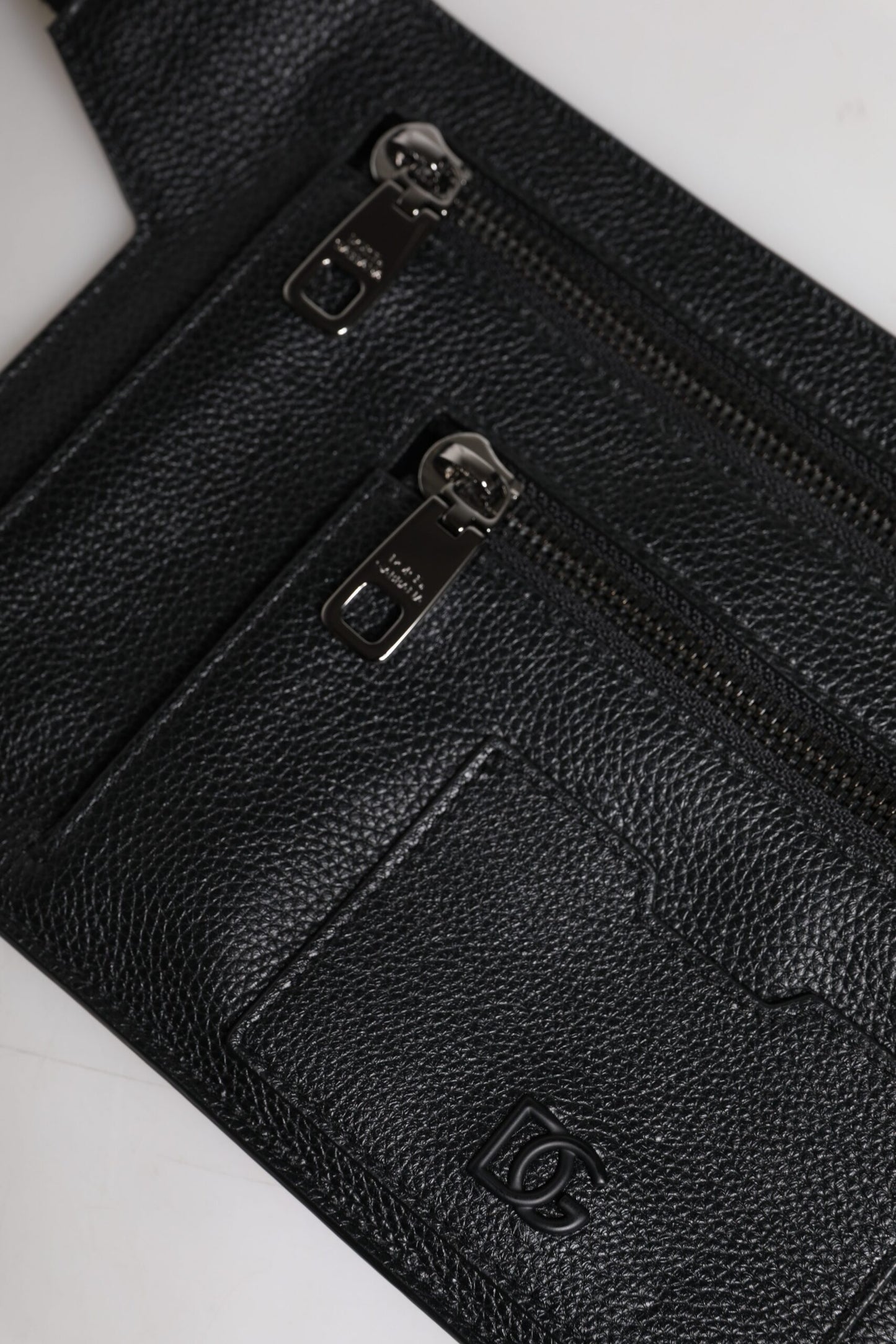 Sac bandoulière en cuir de veau noir Dolce & Gabbana
