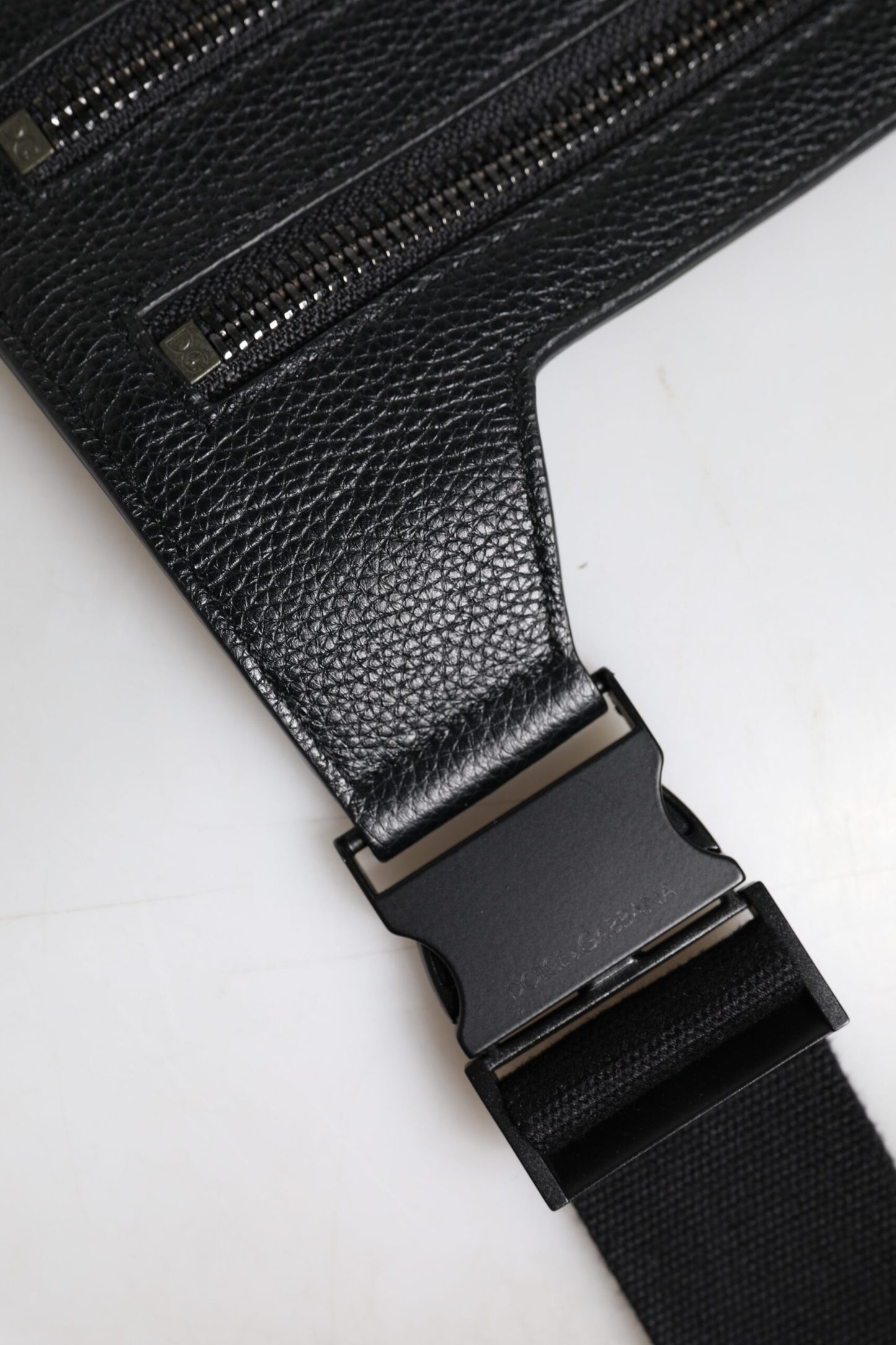 Sac bandoulière en cuir de veau noir Dolce & Gabbana