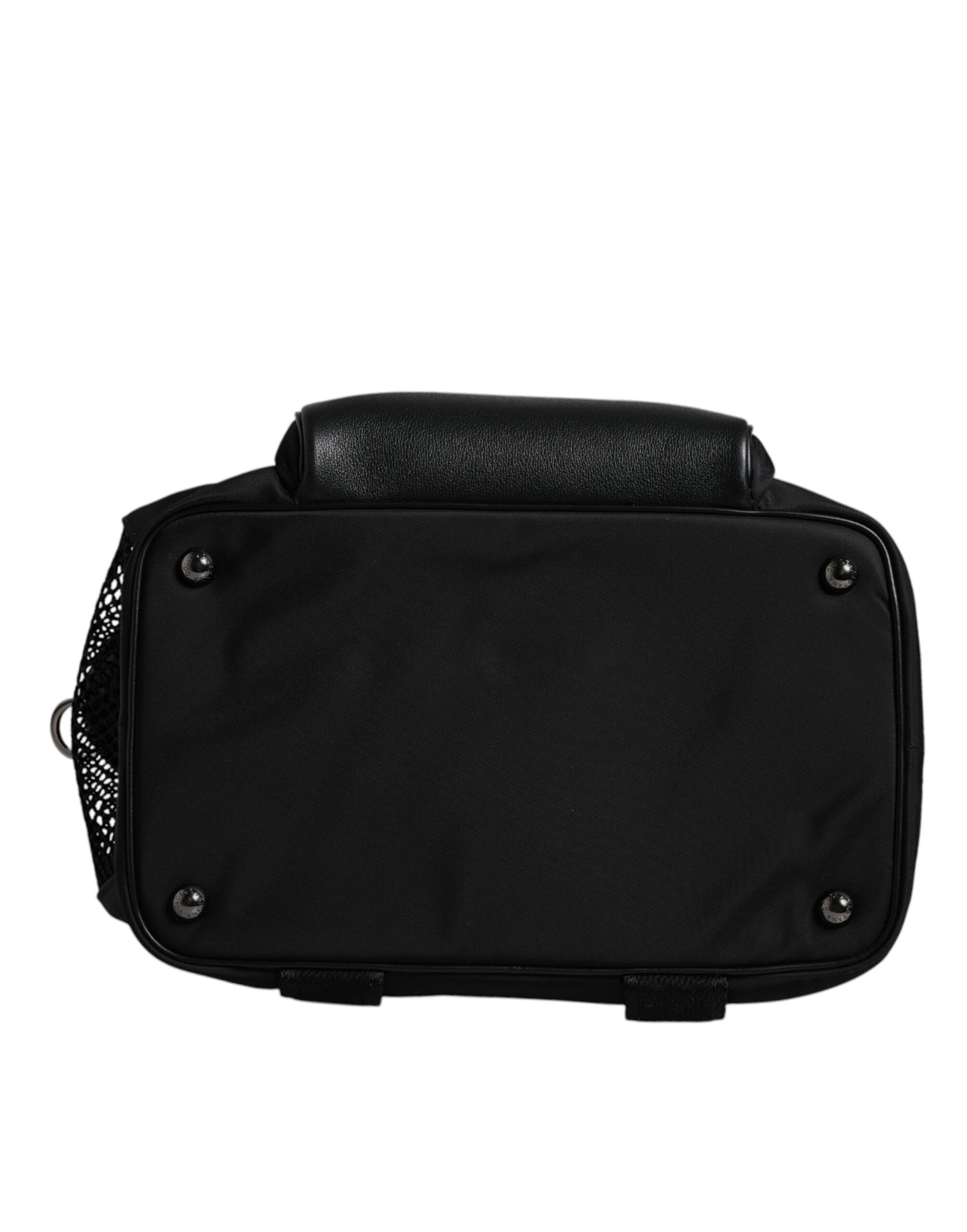 Sac à bandoulière noir Dolce & Gabbana avec logo et plaque pour animal de compagnie
