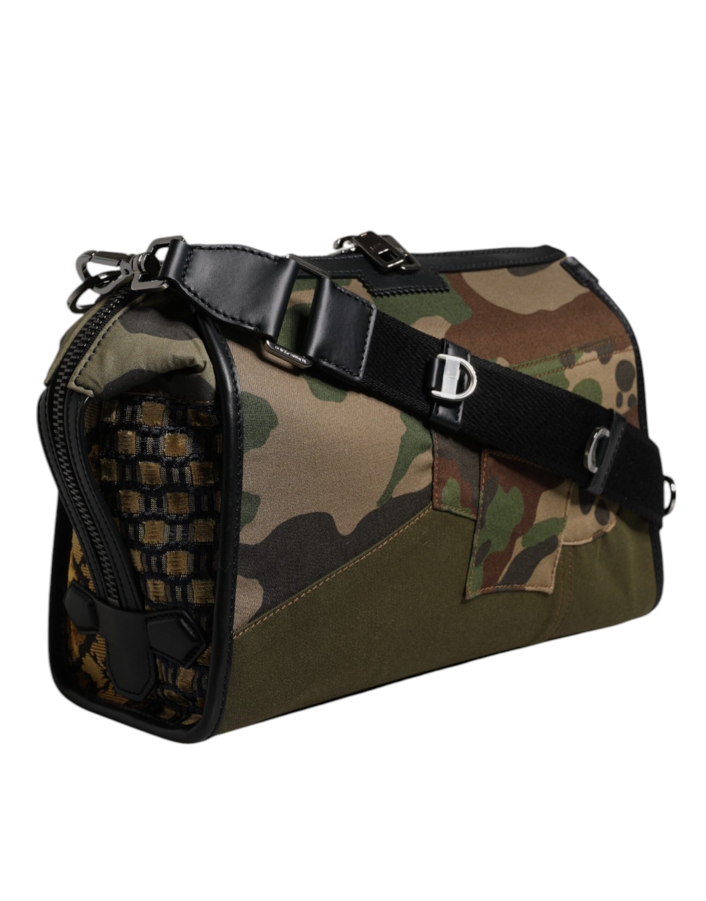 Sac bandoulière patchwork camouflage multicolore Dolce & Gabbana