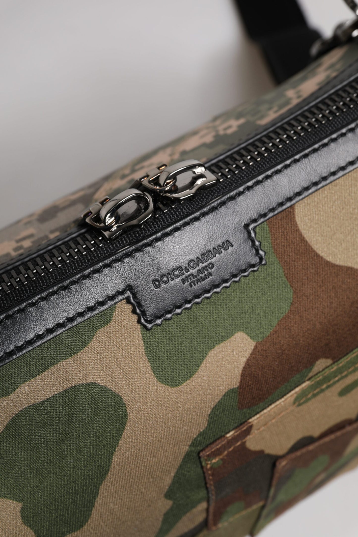 Sac bandoulière patchwork camouflage multicolore Dolce & Gabbana