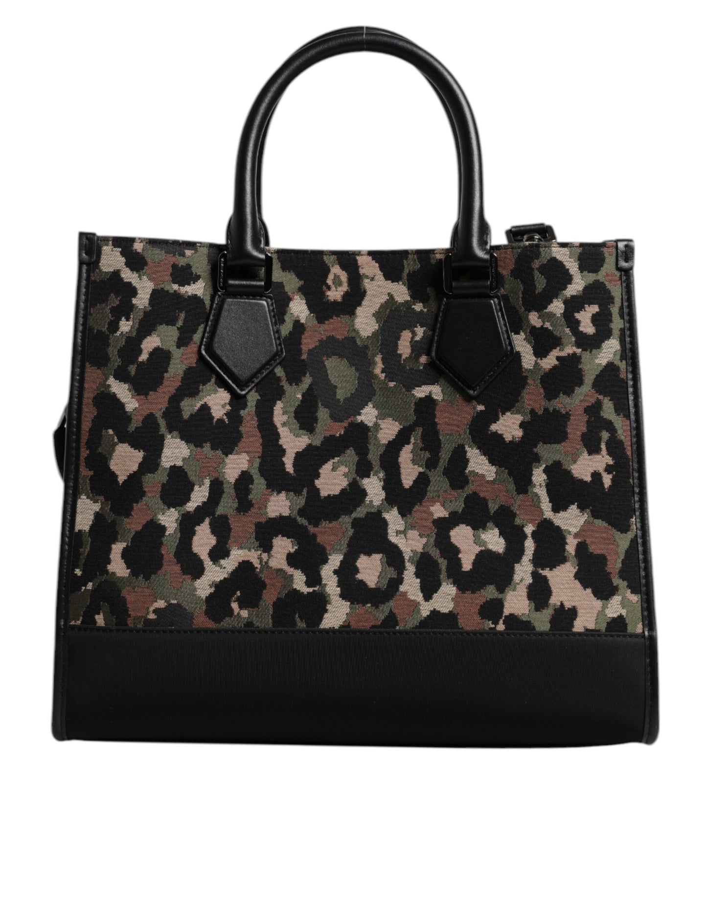 Sac cabas à bandoulière Dolce & Gabbana multicolore motif léopard
