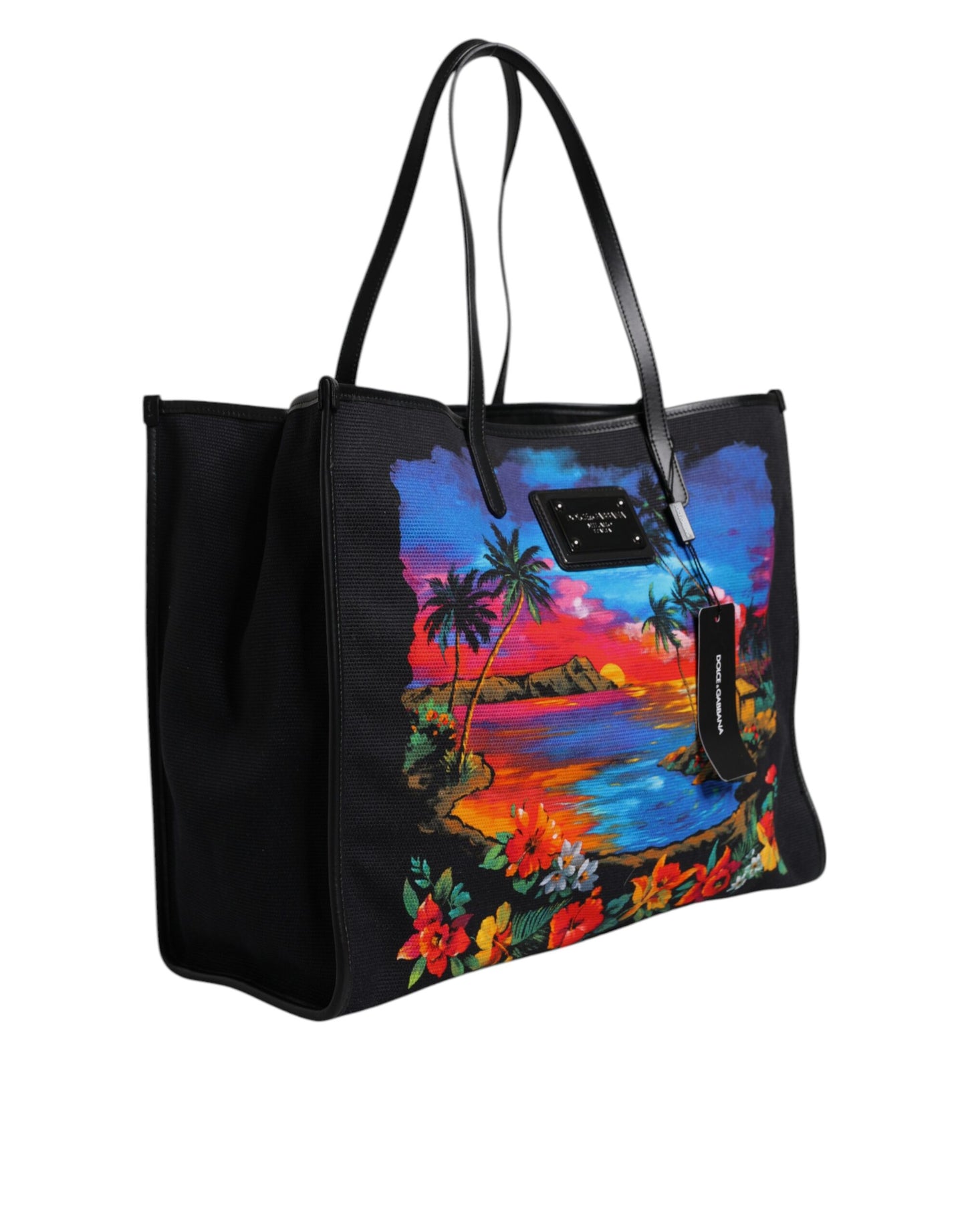 Sac cabas Dolce & Gabbana à imprimé graphique multicolore et anse supérieure