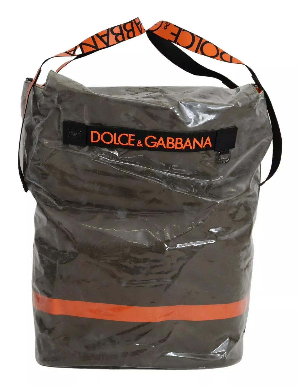 Sac fourre-tout surdimensionné en plastique vert Dolce & Gabbana Fashion Expression